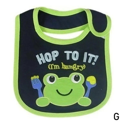 Feeding Baby Bibs Bandana Cute Embroidered Sleeveless Things For Baby Boy Burp Saliva Cartoon Bibs Girl Bib Cloths C7M9