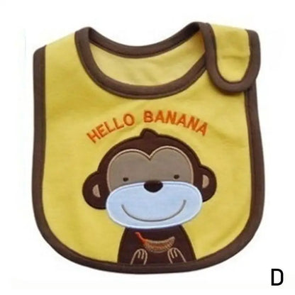 Feeding Baby Bibs Bandana Cute Embroidered Sleeveless Things For Baby Boy Burp Saliva Cartoon Bibs Girl Bib Cloths C7M9