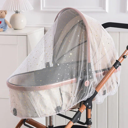 Baby Stroller Mosquito Net Pushchair Cart Insect Shield Net Baby Stroller Accessories Mesh Safe Infants Protection Mesh Cover