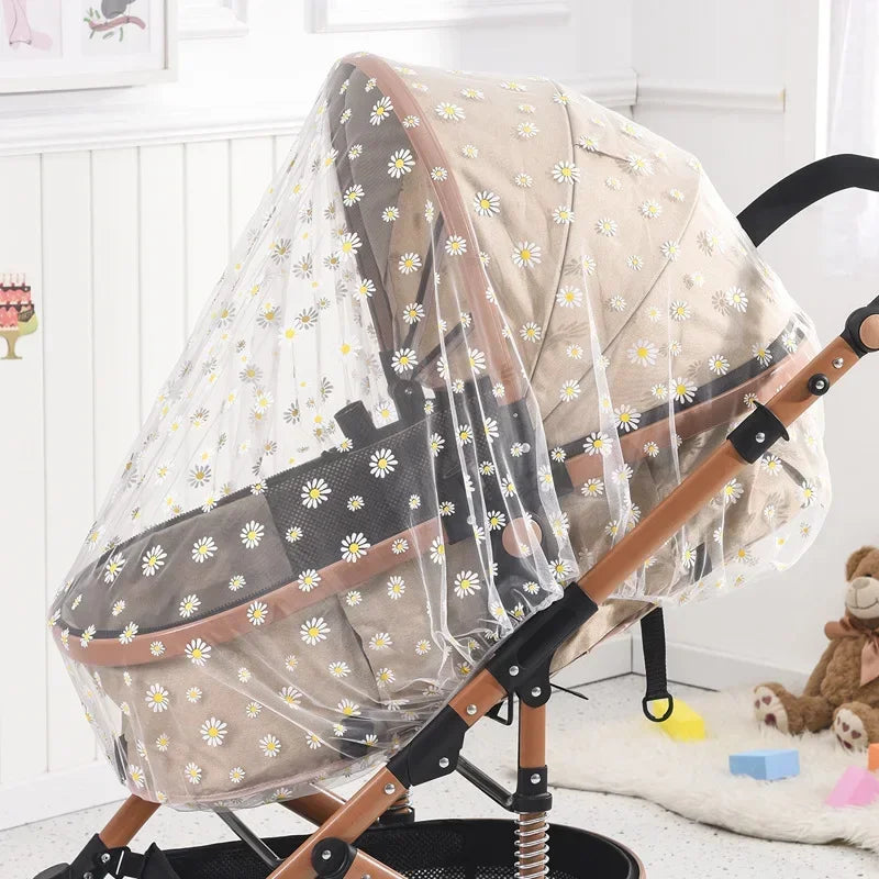 Baby Stroller Mosquito Net Pushchair Cart Insect Shield Net Baby Stroller Accessories Mesh Safe Infants Protection Mesh Cover